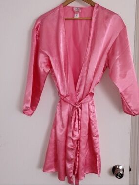 La SENZA Pink Satin Robe